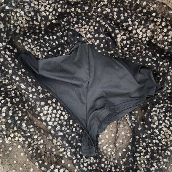 Speckled Gold Tulle Skirt, Women's XS - Picture 7 of 9